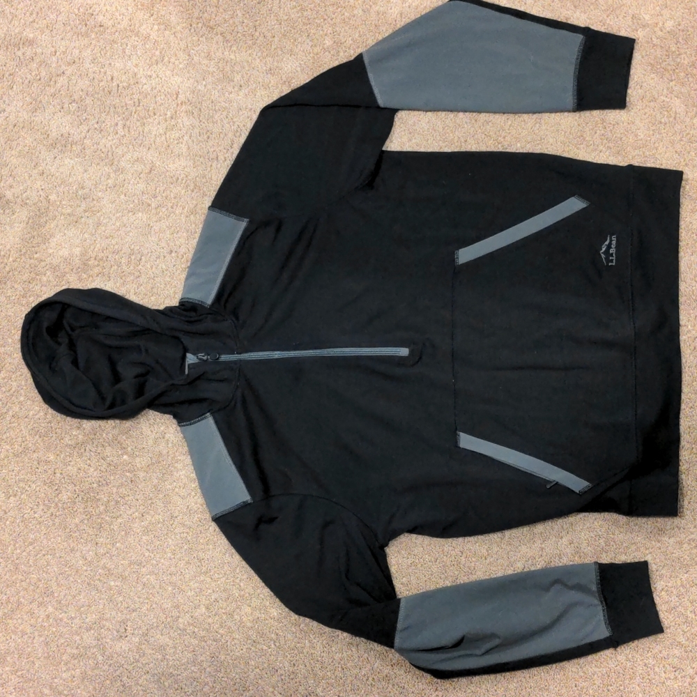 Ll bean merino hooded sweatshirt